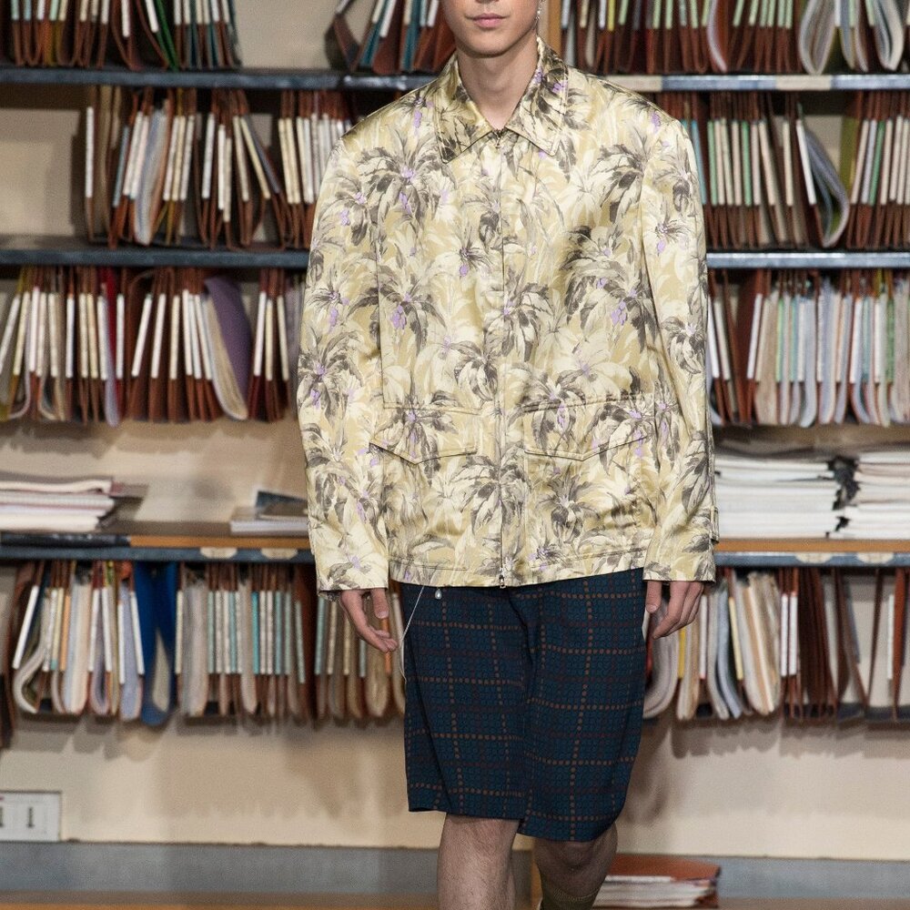 SS18 DRIES VAN NOTEN VISCOSE RUNWAY SHORTS 50